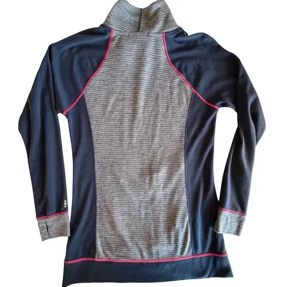 Smartwool womens 100% Merino wool sweater tunic mock neck base layer medium - Picture 5 of 9